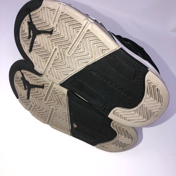 NIKE jordans retro 5 black kids toddler shoes 7c - Picture 4 of 5